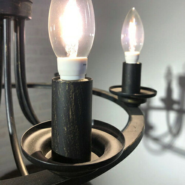 楽天市場】Lanaラナ6灯シャンデリア ブラック : Maison de lustre