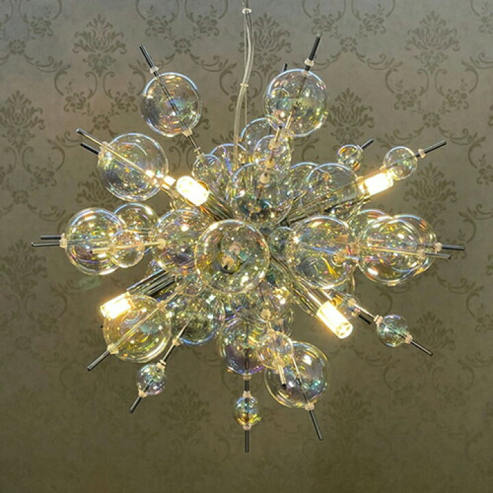 楽天市場】バブルシャンデリアオーロラ 照明 おしゃれ スタイリッシュ  