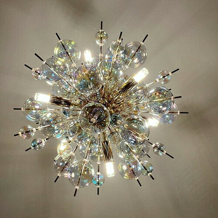 楽天市場】バブルシャンデリアオーロラ 照明 おしゃれ スタイリッシュ  