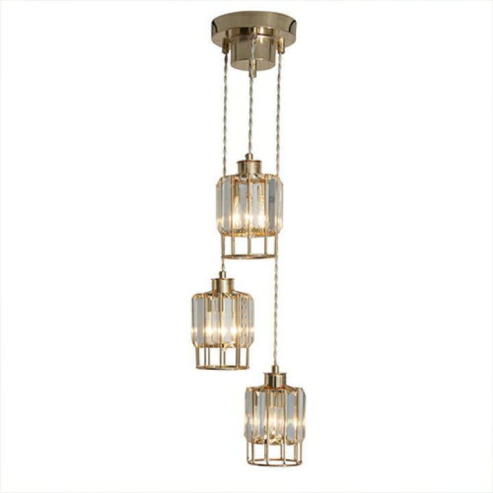 楽天市場】Trois トワ クリアガラス3灯シャンデリア : Maison de lustre 