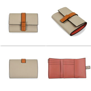 �����\ LOEWE ���G�x �o�[�e�B�J�� �X���[�� �E�H���b�g ���C�g�I�[�c/�n�j�[ ���f�B�[�X 26�N�t�� VERTICAL SMALL WALLET �����֐ō��� �V�i ���K�i C660S86X04 2463