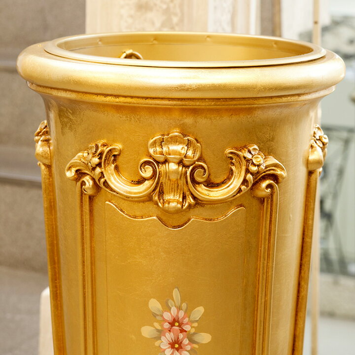 楽天市場】シリック 傘立て 円柱 ゴールド 直径37cm / SILIK  