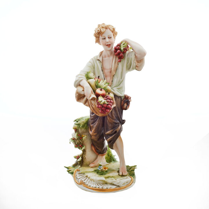 楽天市場】PRINCIPE プリンシペ Capodimonte 果物を持つ少年 神戸本店 