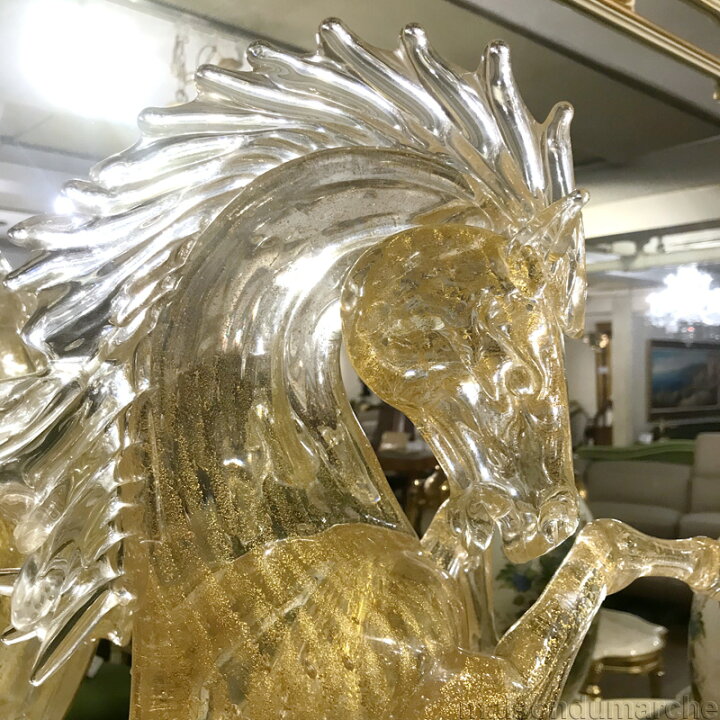 楽天市場】ヴェネチアンガラス ホース 馬 Horse イタリア製 : 輸入家具 