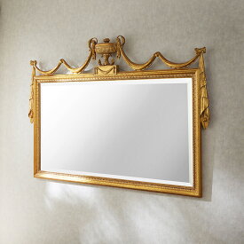 ジャンセン ミラー 幅160cm/ JANSEN 輸入家具 クラシック アンティーク スタイル 鏡 壁掛け 上品 おしゃれ エレガント ゴールド 姫系 店舗 ディスプレイ