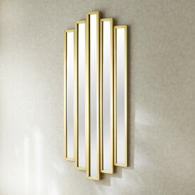 ジャンセン ウォールミラー ゴールド 幅70cm / JANSEN 壁掛け 姿見 ミラー 鏡 輸入家具 クラシック アンティーク 風 インテリア