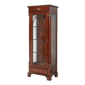 ジャンセン キャビネット ブラウン 幅70cm / JANSEN 収納 棚 食器棚 飾り棚 輸入家具 クラシック アンティーク 風 インテリア 高級