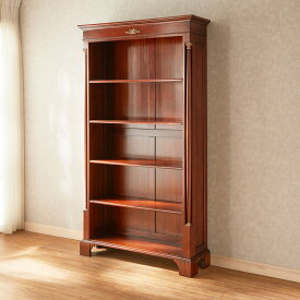 ジャンセン エンパイアスタイル 猫脚ブックシェルフ 幅103cm/ JANSEN 輸入家具 クラシック アンティーク スタイル 猫脚