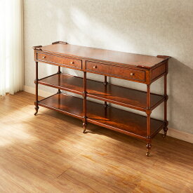 ジャンセン バールウッド長方形サイドテーブル 幅152cm/ JANSEN 輸入家具 クラシック アンティーク スタイル 猫脚