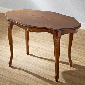 [送料無料] タロッコ サイドテーブル 六角 幅78cm/ イタリア製 アンティーク スタイル クラシック 天然木 猫足 猫脚 タロッコ TAROCCO ヨーロッパ家具 インテリア 小物 ロココ調家具 ヨーロピアン家具