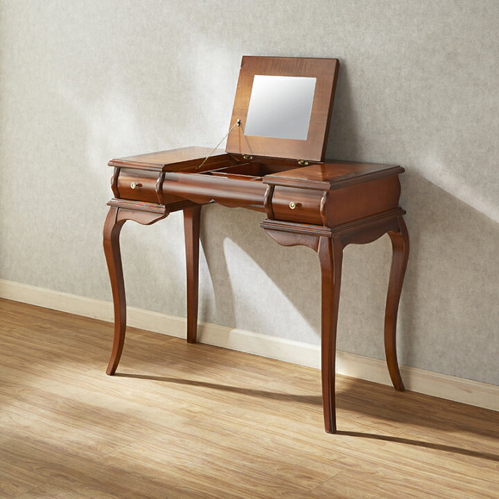 楽天市場】タロッコ ドレッサー ブラウン 幅94cm / 鏡台 ミラー デスク  