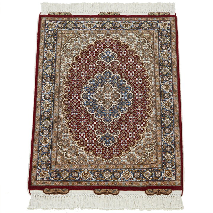 楽天市場】ペルシャ絨毯 タブリーズ 87×60cm / ウール シルク 手織り 