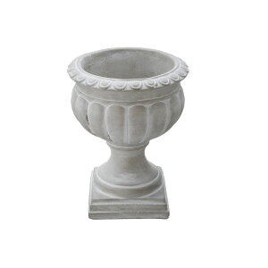 プランター ゴブレット型 スタンドカップ Mサイズ 直径19cm / ガーデニング アンティーク風 フラワー 屋内 屋外 庭 玄関 フラワースタンド フラワーポット 植木鉢 鉢 カバー おしゃれ