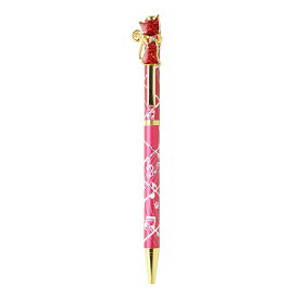 キラキラボールペン ネコ レッド / ボールペン ツイスト式 文房具 ペン キラキラ かわいい おしゃれ 高見え 輸入雑貨 プレゼント ねこ 猫 キャット 65371