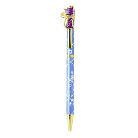 キラキラボールペン ネコ パープル / ボールペン ツイスト式 文房具 ペン キラキラ かわいい おしゃれ 高見え 輸入雑貨 プレゼント ねこ 猫 キャット 65374