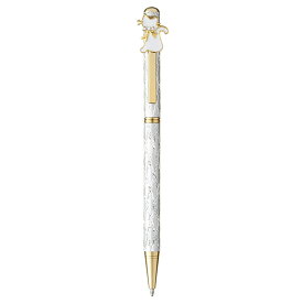 キラキラボールペン ネコ シルバー / ボールペン ツイスト式 文房具 ペン キラキラ かわいい おしゃれ 高見え 輸入雑貨 プレゼント ねこ 猫 キャット 65621