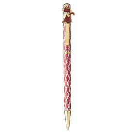 キラキラボールペン ネコ レッド / ボールペン ツイスト式 文房具 ペン キラキラ かわいい おしゃれ 高見え 輸入雑貨 プレゼント ねこ 猫 キャット 65622