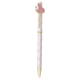 キラキラボールペン ネコ ピンク / ボールペン ツイスト式 文房具 ペン キラキラ かわいい おしゃれ 高見え 輸入雑貨 プレゼント ねこ 猫 キャット 65666