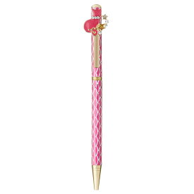 キラキラボールペン ネコ マゼンタピンク / ボールペン ツイスト式 文房具 ペン キラキラ かわいい おしゃれ 高見え 輸入雑貨 プレゼント ねこ 猫 65670