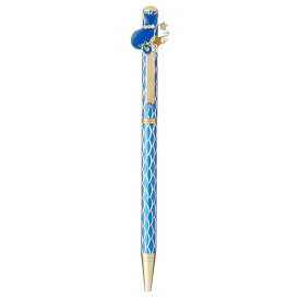 キラキラボールペン ネコ ブルー / ボールペン ツイスト式 文房具 ペン キラキラ かわいい おしゃれ 高見え 輸入雑貨 プレゼント ねこ 猫 キャット 65672