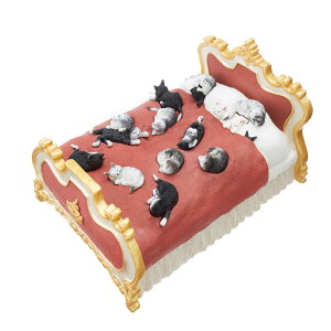 DUBOUT CATS Cats on a Bed 13cm / DUB78