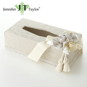 Haruno GR ハルノ グレイ ティッシュボックス コサージュ / ジェニファーテイラー インテリア 雑貨 高級 おしゃれ エレガント 姫系 リビング 寝室 可愛い 大人可愛い ハルノグレー ジェニフ