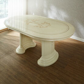 サルタレッリ フローレンス ダイニングテーブル アイボリー 幅175cm / 輸入家具 白家具 イタリア製 プリンセス 姫系 おしゃれ エレガント アンティーク クラシック saltarelli mobili