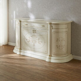 サルタレッリ フローレンス 4ドアサイドボード アイボリー 幅168.5cm / 輸入家具 白家具 イタリア製 プリンセス 姫系 おしゃれ エレガント アンティーク クラシック saltarelli mobili