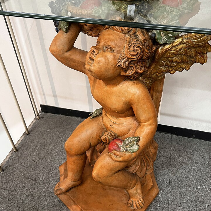 楽天市場】ガラス天板 コンソールテーブル 552+520012 展示現品 / 輸入 