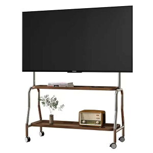 BeishiTenwaymili �X�e�����X�� �e���r�X�^���h�L���X�^�[�t�� �Ǌ� 32-75�C���`�Ή� �t��tv�X�^���h �n�C�^�C�v �ړ��� �ؖڒ� �t�� tv stand �e���r�� VESA600*400mm�܂� �ω׏d50kg 2�ؐ����[�I�� ��