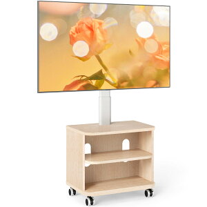 Rfiver �e���r�X�^���h �L���X�^�[�t�� �e���r�� �e���r�{�[�h �X�^���h�t�� 32-65�^�Ή� �ω׏d40kg ���[�{�[�h �Ǌ񂹃e���r�X�^���h tv stand �������߉\ ���[�� �Ɨp �z���C�g
