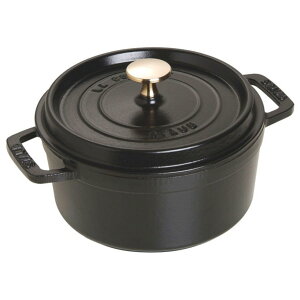 staub �X�g�E�u �u �s�R �R�R�b�g ���E���h �u���b�N 18cm �v ���� ���� �z�[���[ �� IH�Ή� �y�V���A���i���o�[�t�����{���K�̔��i�z La Cocotte Round 40509-485