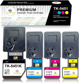 Kyocera 京セラ用 TK-5451 （BK/C/M/Y) 4本セット 「大容量」 互換トナーカートリッジ 対応機種：Kyocera ECOSYS MA2600cwfx、PA2600cwx国際規格ISO9001認証工場生産 ICチップ搭載 【Dora