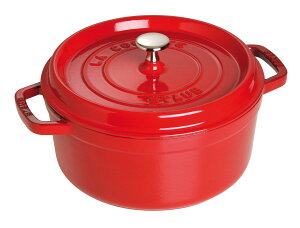 staub �X�g�E�u �u �s�R �R�R�b�g ���E���h �`�F���[ 18cm �v ���� ���� �z�[���[ �� IH�Ή� �y�V���A���i���o�[�t�����{���K�̔��i�z La Cocotte Round 40509-814