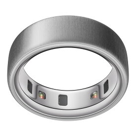 Oura Ring 第4世代 スマートリング ・ ブラッシュドシルバー ・ サイズ4 |iPhone/Android対応 |まずはサイズ確認:専用サイズキット対応|睡眠・心拍・フィットネスを計測|最長8日間バッテリー持続