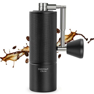 TIMEMORE Chestnut C3S PRO ��҂��R�[�q�[�~�� �^�C�����A �S���� ��񂵎� �n���h�~�� �X�e�����X�P �e�������\ �ȗ͐� �܂��ݎ��n���h�� �u���b�N