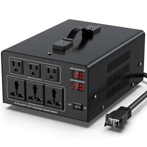 JARXIOKE 5000W �ψ��� �A�b�v�g�����X �_�E���g�����X �C�O�d�C���i����{�Ŏg�p 100V ���� 220V ���o�͓d�������ؑ� �C�O���s�p �y100V 220V�o�͓d���Ή��z