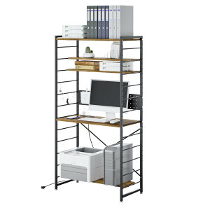 DEWEL �V�F���t�f�X�N �p�\�R���f�X�N �� PC ��84cm �L�E�{�[�h�t�� �I�������߉\ �R���Z���g�t�� �n�C�f�X�N ���[���b�N �ȃX�y�[�X �t�b�N4�t�� ���[�N�f�X�N ��l��炵 �w�K�� ��Ɗ�