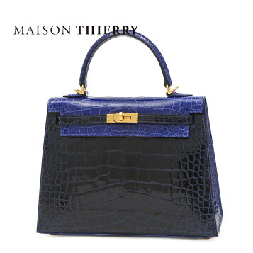 楽天市場】【未使用品】エルメス ケリー25 外縫い クロコアリゲーター  