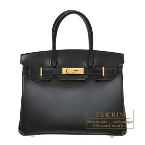GX@o[L30@ubN@{bNXJ[t@S[h@HERMES@Birkin bag 30@Black@Box calf leather@Gold hardware
