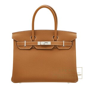 �G�����X�@�o�[�L��30�@�S�[���h�@�g�S�@�V���o�[����@HERMES�@Birkin bag 30�@Gold�@Togo leather�@Silver hardware