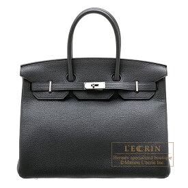エルメス　バーキン35　ブラック　トゴ　シルバー金具　HERMES　Birkin bag 35　Black　Togo leather　Silver hardware