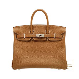 �G�����X�@�o�[�L��25�@�S�[���h�@�g�S�@�V���o�[����@HERMES�@Birkin bag 25�@Gold�@Togo leather�@Silver hardware