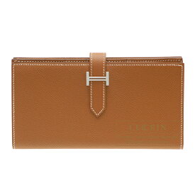 エルメス　ベアンスフレ　ゴールド　ヴォーエプソン　シルバー金具　HERMES　Bearn Soufflet　Gold　Epsom leather　Silver hardware