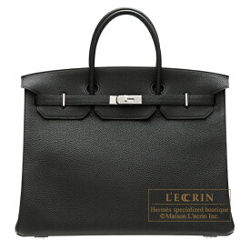 エルメス　バーキン40　ブラック　トゴ　シルバー金具　HERMES　Birkin bag 40　Black　Togo leather　Silver hardware