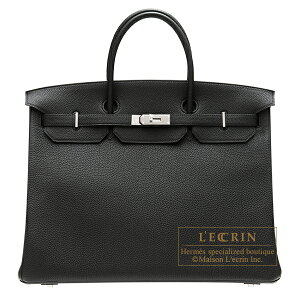 GX@o[L40@ubN@gS@Vo[@HERMES@Birkin bag 40@Black@Togo leather@Silver hardware