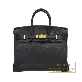 エルメス　バーキン25　ブラック　トゴ　ゴールド金具　HERMES　Birkin bag 25　Black　Togo leather　Gold hardware