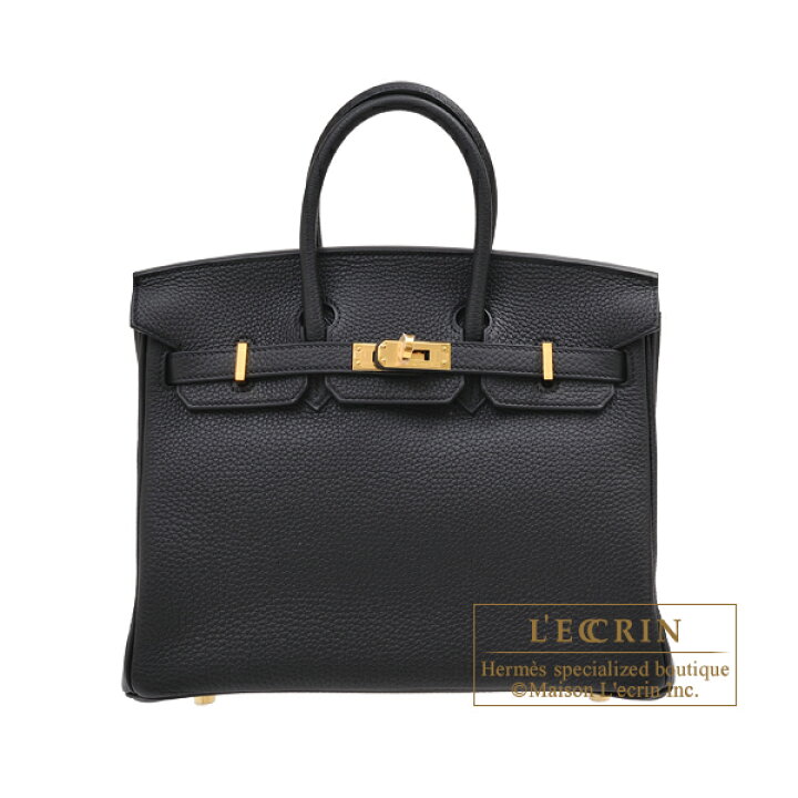 エルメス バーキン25 ブラック トゴ ゴールド金具 HERMES Birkin bag 25 Black Togo leather  Gold hardware 西麻布レクラン