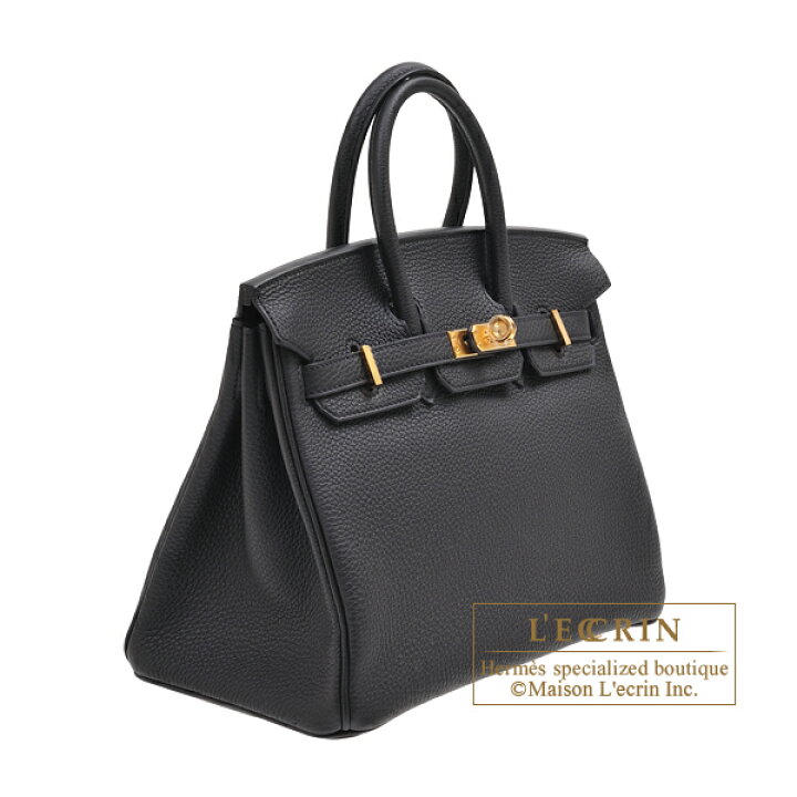 楽天市場】エルメス バーキン25 ブラック トゴ ゴールド金具 HERMES 