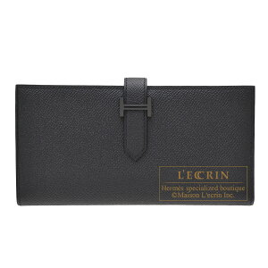 エルメス ベアンスフレモノクローム ソーブラック ブラック ヴォーエプソン ブラック金具 HERMES Bearn Soufflet Monochrome So-black Black Epsom leather Black hardware